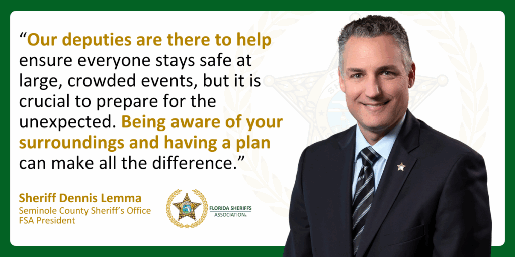 How to Stay Safe at Crowded Events | Florida Sheriffs Association
